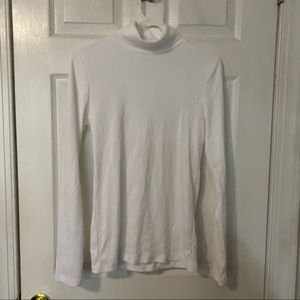 J Crew white long sleeve turtle neck | size M